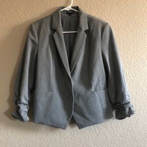Grey suit jacket